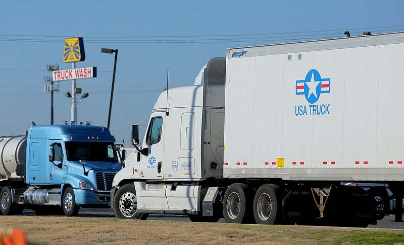 USA Truck Terminal Location with Truck Wash