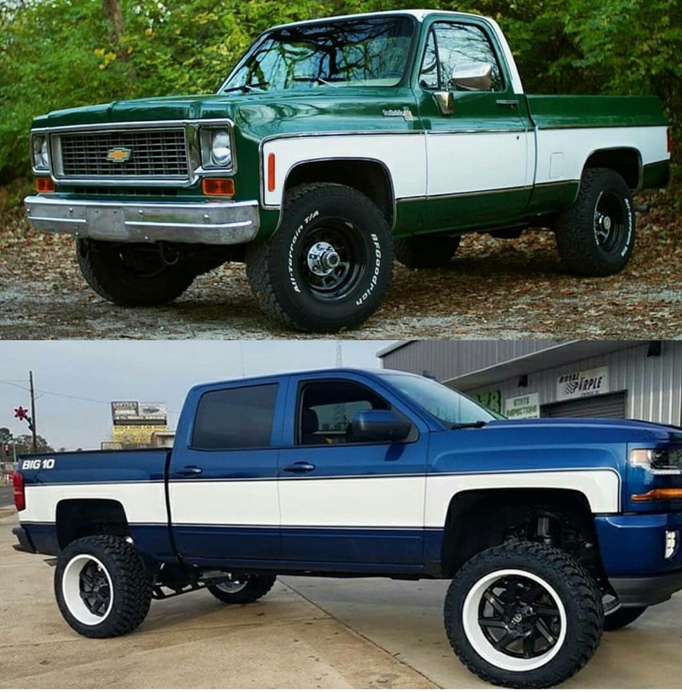 New Chevy Trucks with Big 10 Conversion Kit