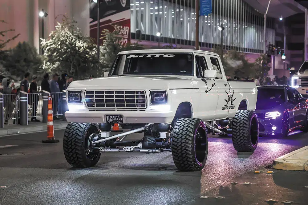 Lifted old Chevy pickup SEMA 2022