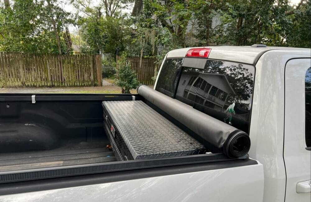 Roll up tonneau covers for trucks