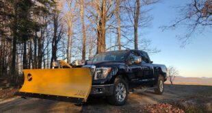 Affordable Used snow plow trucks for sale on Craigslist - Nissan Titan XD with a snow plow attachment