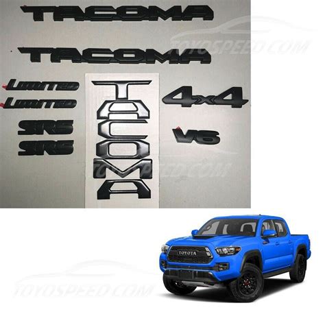 2019 Toyota Tacoma Black Out Emblem Kit