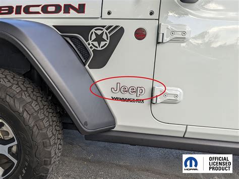 2021 Jeep Wrangler Black Out Emblem Kit