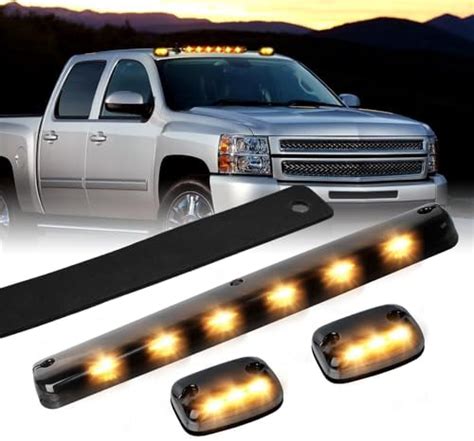Anzo USA Smoked Lens Cab Lights for Chevy Silverado 2018
