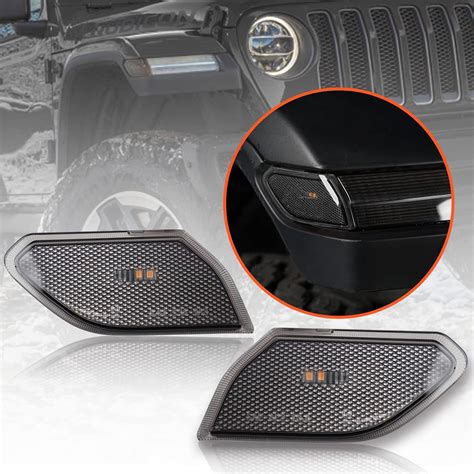 Rugged Ridge Smoked Lens Cab Marker Lights for Jeep Gladiator 2020