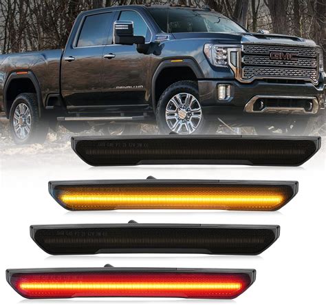 Spyder Auto Smoked Lens Cab Marker Set for GMC Sierra 2021