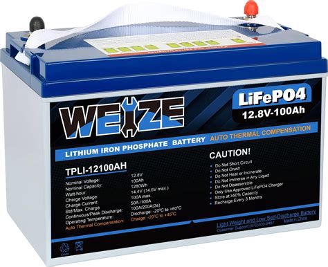 Weize 12V 100Ah Lithium Battery