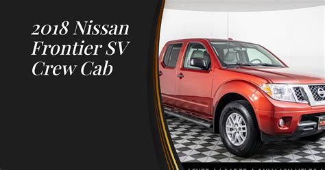 2018 Nissan Frontier SV